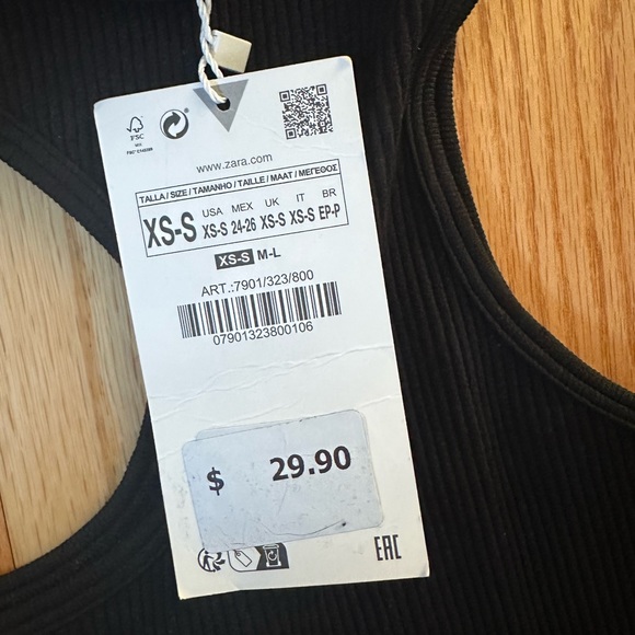 ZARA One Sleeve Seamless Mini Dress - Picture 6 of 10